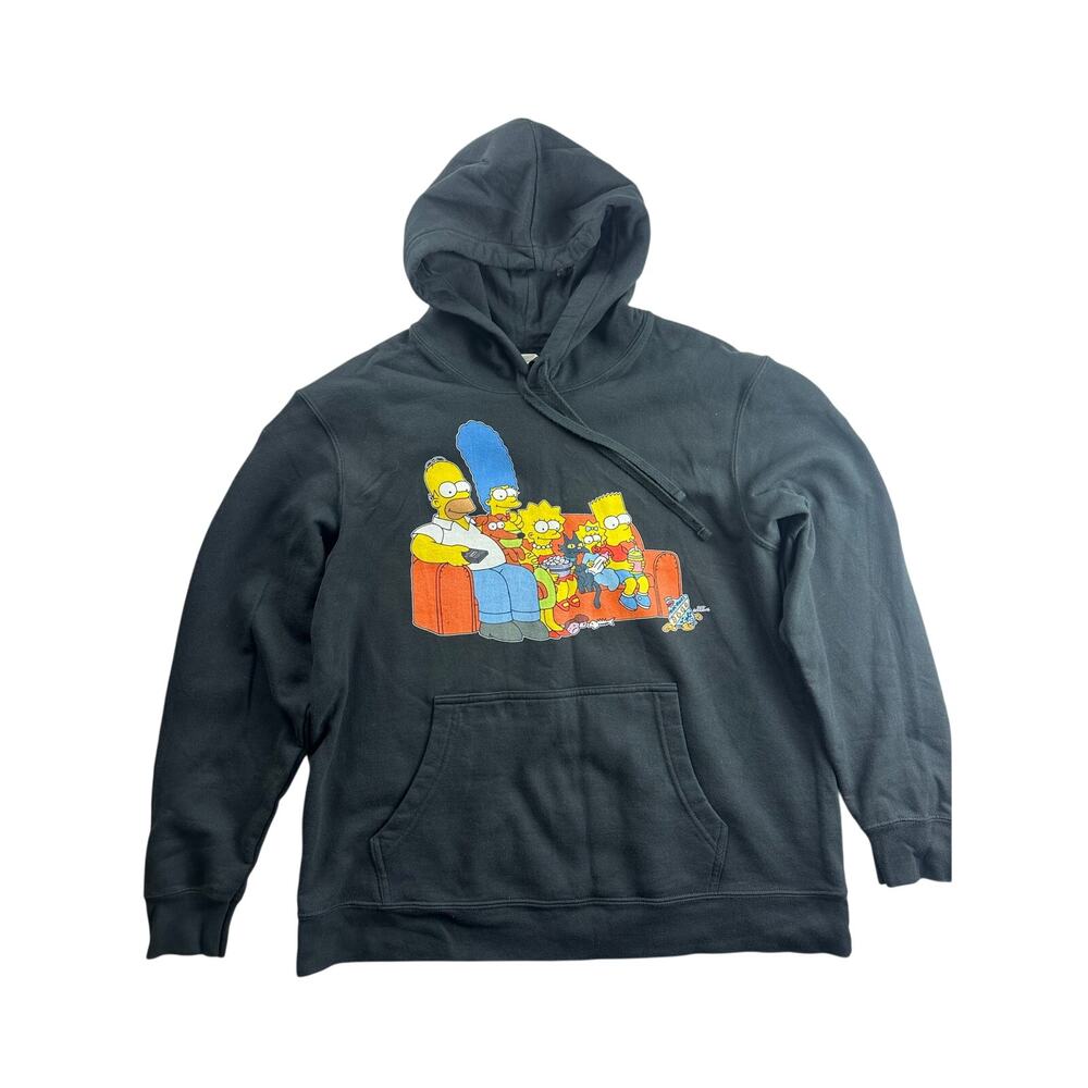 Simpsons Hoodie Distressed Size L